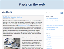 Tablet Screenshot of mapleontheweb.com